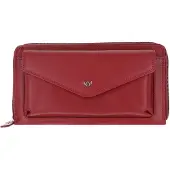 Golden Head Leder Geldbörse Polo RFID Protect RV-Damenbörse 2830 Rot dunkelrot