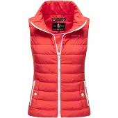 MARIKOO Steppweste "Reimii Damen Stepp Weste B995", Damen, Gr. S, rot (coral rot), Obermaterial: 100% Polyester PES., Westen Steppweste