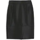 BOSS Slim-Fit Bleistiftrock aus Glattleder Grösse 38