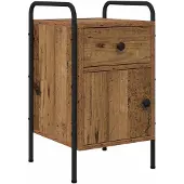 vidaXL Nachttisch Altholz 35 x 36,5 x 61 cm Holzwerkstoff 8007655
