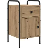vidaXL Nachttisch Artisan-Eiche 35 x 36,5 x 61 cm Holzwerkstoff 8007657