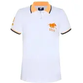 Polo Sylt Poloshirt in Weiß/ Orange | Gr.: 122/128