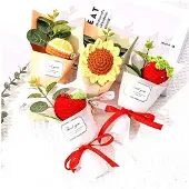 MaxPower Mini-Obst und Blume als Geschenk, Kleine rote Blume