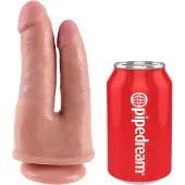 King Cock Double Penetrator - lebensechter Doppel-Dildo (natur)