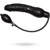 You2Toys - Latex aufblasbarer Anal-Dehner - Schwarz (groß)