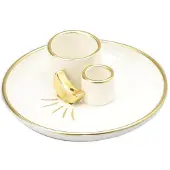 Torribaly 4-in-1-Räucherstäbchenhalter, Brenner zum Verbrennen von Salbei, Räucherstäbchen, Räucherschale, Räucheraschefänger