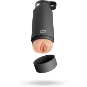 PDX - Fuck Flask Secret Delight - Kunstvagina in einer Trinkflasche (schwarz-natur)