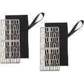 Tlily 2er-Pack Titan-Holzkohlegrillnetz für Camping und Outdoor