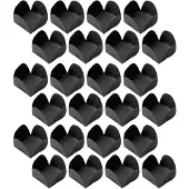 ABOOFAN 200 stück schokoladenfolien papier pralinen backförmchen verpackung schwarz