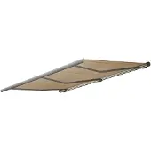 Mendler Elektrische Kassettenmarkise MCW-H27, Markise Vollkassette 6x3m Polyester creme, Rahmen grau