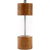 MaxPower Pfeffermühle, transparente Pfeffermühle, Salzmahlung, Keramikkern, Mehrzweck-Gewürzflasche, Menage 6 Zoll