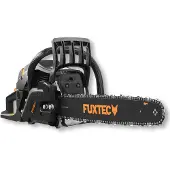 FUXTEC Benzin Kettensäge FX-KS255 - Black Edition | Schwertlänge 46cm | Schnittlänge 40cm / 45cm | 5,2kg | 54ccm | 2-Takt | 550ml | 2,3kw