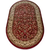 Rugsx Teppich ROYAL ADR Oval modell 1745 rotwein 150x250 cm