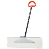 DUOKU Schneeschaufel 76,2 cm--Schieber mit ergonomischem Griff-Widerstandsfähige Kunststoffklinge-Abnehmbare Schneeschaufel