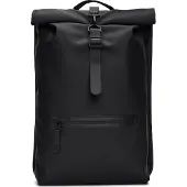 Rains Rolltop damen Rucksack Schwarz R13320-01