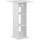 Helloshop26 Hochbartisch Stehtisch Bistro Weiß 110 cm 0902058