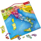 Janod Magnetic Italia Map Pädagogisches Spielzeug