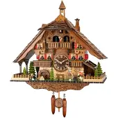 Engstler - 4896 QMT - Kuckucksuhr - Quarz - Nussbaum
