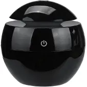 MaxPower Tragbarer Luftbefeuchter, Ultraschall-USB-Diffusor, LED-Nachtlicht, elektrischer Öldiffusor, Aromatherapie, Schwarz