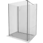 Mexen Kioto Duschwand 3-teilig 125x70x40 cm Transparent Grau