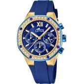 Lotus Damen Uhr Classic Elegant Silikon Armbanduhr blau UL18876/1