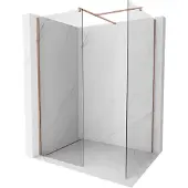 Mexen Kioto Duschwand Walk-in 120 x 95 cm, transparent, roségold - 800-120-202-60-00-095