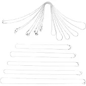 ABOOFAN 10Stk Versilberte Schlangenkette Halskette Flexibler Glänzender Modeschmuck