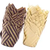 ABOOFAN 200Stk Papier Backförmchen Tulpenform Für Cupcakes Muffins
