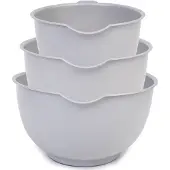 Keter Schüssel , Schüsselset 3 Stk., zum Schlagen, 1500/2000/2500 ml, grau
