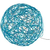 Star Trading LED Outdoor-Leuchtkugel ,Galax Fun', blau, Ø 30cm