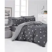 L'essentiel Maison , Begonvilla- EPJ6442, Grau,Weiß, Bettdecken, 65% Baumwolle / 35% Polyester