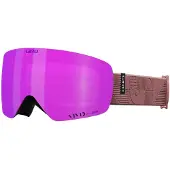 Giro Contour RS Skibrille Snowboardbrille fr Mnner, Frauen und Jugendliche Dusty Rose Linocut-Band mit Vivid Pink/Vivid Infrared-Glsern