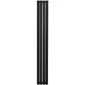 MonsterShop Oval Röhrenheizkörper - 1800mm x 240mm - Schwarz