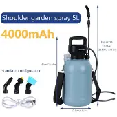 MaxPower (H-Sprühgerät) 5L elektrisches Sprühgerät, wiederaufladbar, automatische Zerstäubung, Pflanzensprühgerät,