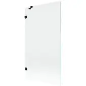 Mexen Lunar Duschabtrennung 1-flügelig 100 x 150 cm, transparent, schwarz - 897-100-000-70-00