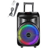 Big Buy Cooking Inovalley Tragbarer Bluetooth-Lautsprecher Schwarz 700W