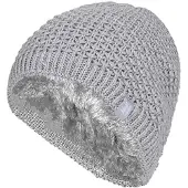 Heat Holder Wärmehalter - Ladies Knit Fleece gefüttert Warm Thermal Beanie Hat