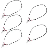 ABOOFAN 5er-pack verstellbarer wachsfaden-choker mit , boho schmuck