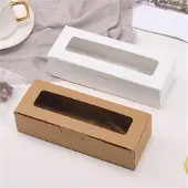 Torribaly 25 Stück Macaron-Boxen mit klarem Sichtfenster Macarons Container o