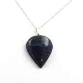 Bijoux Steine und Mineralien. Lapis Lazuli Halskette. 53,79 ct. Birnenform.