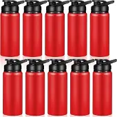 Semoic 10 Stück Wasserflasche 600ml Mehrwegflaschen Snap