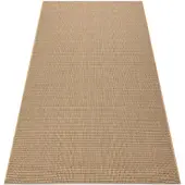 Rugsx TEPPICH SIZAL FLOORLUX 20580 eben, glatt, einfarbig - natural / Kaffee 200x290 cm