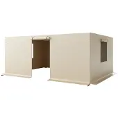 DUOKU Winterdach-Abdeckung für 12x16 ft Konstruktionen, 4 Paneelen für Hardtop-Gazebos, wasserdichte PE-Folie, robuste Außenpaneelen mit luftdurchlässigen Gittern, für Gazebos ohne Rahmen.