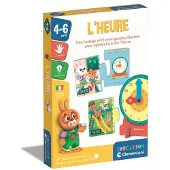 Clementoni Lernuhr Puzzle für Kinder mit 13 Mini-Puzzles, Französische Version