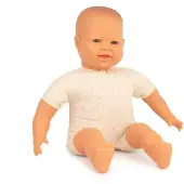 Miniland Puppe Baby Kaukasisch Weich 40 Cm
