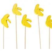 MaxPower 100 teile/beutel Familientreffen Obstspieße Dekorative cocktail spieß bananen