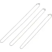 ABOOFAN 3Teile Herren Kubanische Gliederkette Metall Kupfer 18 20 22 Zoll