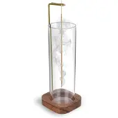 Torribaly Räucherstäbchenhalter mit abnehmbarem Aschebehälter aus Glas Me