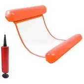 MaxPower Orange aufblasbare Matratze für Poolpartys