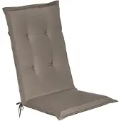Beautissu Gartenstuhlauflage Loft HL Taupe, 120x50x6cm